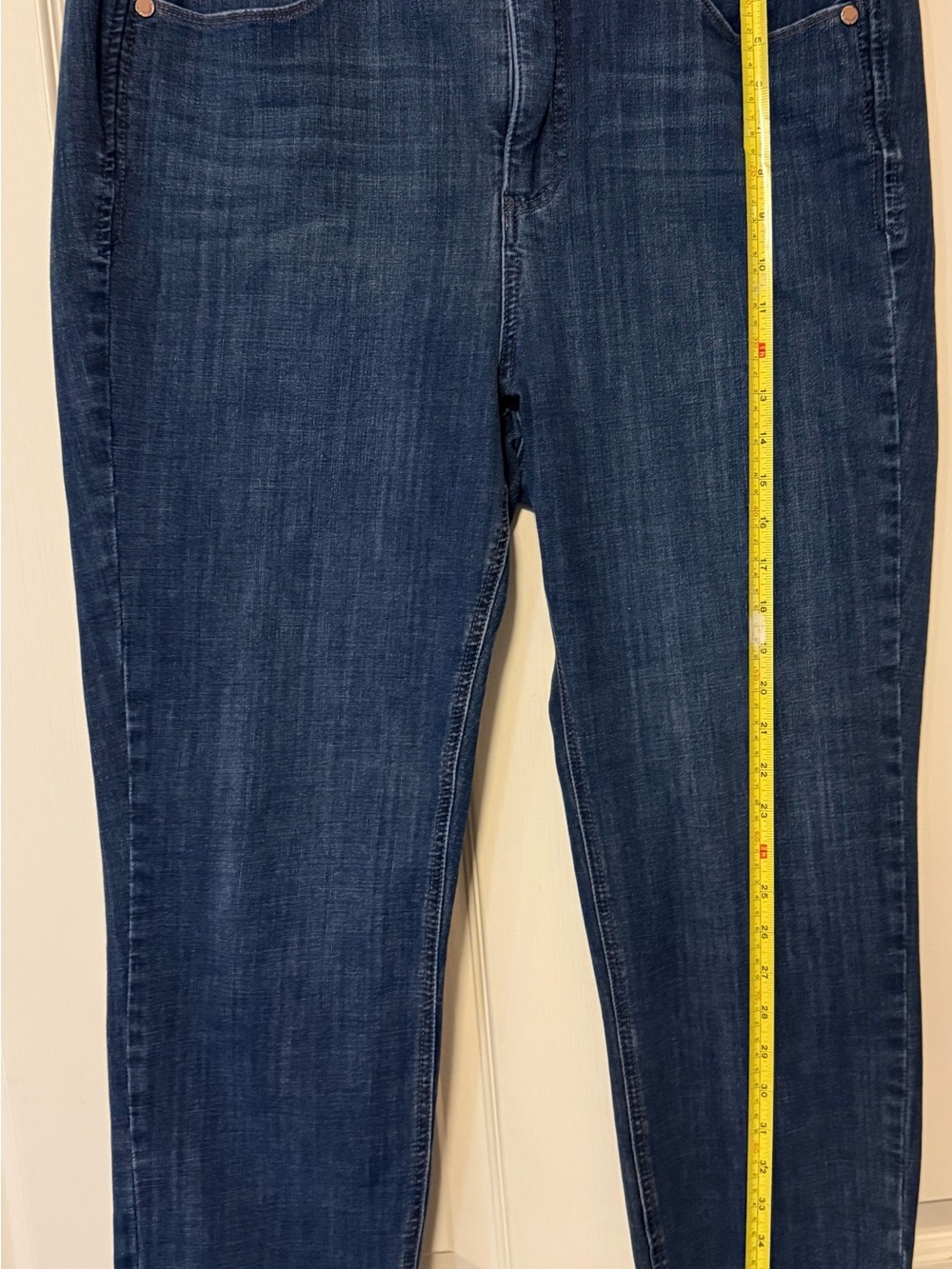Seven7 Women High Rise Dark Blue Denim Jeans - Picture 8 of 9